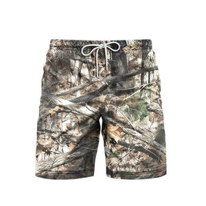 Shorts de sport respirants en polyester imprimé par transfert thermique personnalisés en gros pour la chasse, la voiture, l'entraînement et le quotidien - Product Image 3
