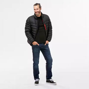 2025 hommes haute rue Style doudoune col montant léger court hiver épais veste grande taille - Product Image 4