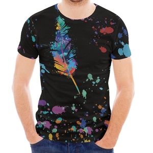 Camiseta de alta calidad para hombre con tela tejida de chenilla transpirable OEM diseño personalizado logotipo bordado impresión Digital - Product Image 3