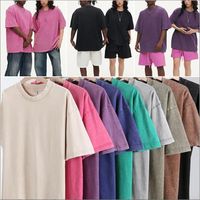 T-shirt court en maille unie, col rond, style urbain, impression sérigraphique personnalisée, écologique, séchage rapide, 100 % coton