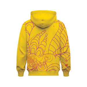 Sudadera con capucha de sublimación a todo color personalizada, ropa deportiva vaquera informal directa de fábrica OEM con patrón de animales para ropa de invierno - Product Image 3