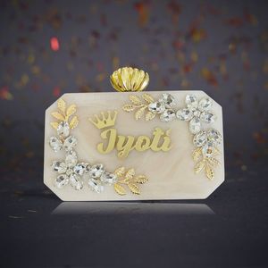 Stylisé pochette en résine pour femmes designer pochette faite à la main pour filles meilleur design boîte à bijoux unique à bas prix - Product Image 6