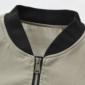 Nouvelle veste en cuir respirante personnalisée pour hommes Vestes en cuir pour hommes Vente en gros - Product Image 5