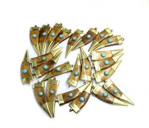 Collier tendance en corne pour femme, fait main, en corne de buffle, longue chaîne, provenance Inde - Product Image 3