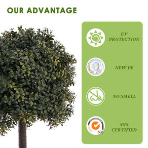 Persediaan taman tanaman buatan untuk dekorasi rumah pot Semak buatan tanaman rumah buatan pohon luar ruangan - Product Image 4