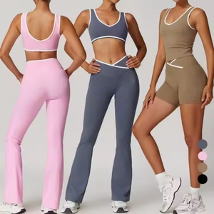 Conjunto Deportivo para Mujer, Ropa de Gimnasio, Fitness, Yoga, Conjunto Deportivo, Ropa Deportiva para Mujer, Ropa de Fitness con Cintura en V - Product Image 2