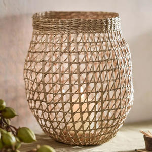 Farol decorativo de hierba marina natural, faroles de paja de hierba marina de buena calidad, precio más bajo - Product Image 6