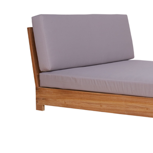 Lit de repos en teck au design minimaliste moderne, bois massif de luxe pour une détente spacieuse en intérieur et en extérieur, pour les meubles d'hôtels - Product Image 6