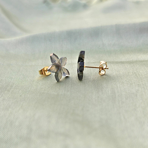 Pendientes de labradorita natural de alta calidad con forma de flor, chapados en oro de 18k, joyería de moda, gemas talladas a mano, venta al por mayor. - Product Image 6
