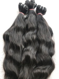 Extensiones de cabello humano para mujer, mechones de cabello virgen, sin procesar, con cutícula, Natural y ondulado, al por mayor, 2022 - Product Image 5