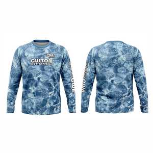 Sweat à capuche de pêche pour homme à manches longues respirant avec impression par sublimation personnalisée, impression DTF personnalisée, chemise de pêche à séchage rapide - Product Image 1