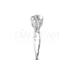 Bracelet en argent sterling 925 plaqué argent, tendance pour femme, avec diamants cultivés, certifié IGI, idéal pour le quotidien – Meilleures ventes - Product Image 3
