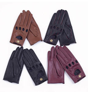 Guantes de conducción de cuero genuino Unisex, oferta - Product Image 1