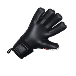 Gants de gardien de but en latex noir et jaune fluo, design personnalisé, avec latex allemand de 4 mm, coupe négative et sangle. - Product Image 2
