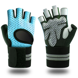 Gants de musculation légers et respirants anti-UV avec logo personnalisé, demi-doigts, pour hommes et femmes, unisexes, pour la salle de sport - Product Image 2