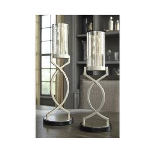 Ensemble de bougeoirs en métal d'inspiration vintage, fabriqués à la main pour une utilisation en intérieur et en extérieur, salon, table à manger, chambre à coucher, patio - Product Image 4