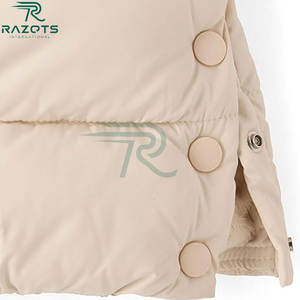 Veste d'hiver matelassée à capuche longue personnalisée Razorts pour adolescentes, vestes respirantes à enfiler pour filles - Product Image 4