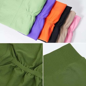 Leggings de Cintura Alta para Mujer, de Alta Calidad, Sólidos, de Secado Rápido, Elásticos en Cuatro Direcciones, Cómodos, Modernos, para Usar Todo el Día, con Cintura Elástica - Product Image 3