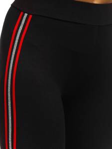 กางเกงเลกกิ้งเอวสูงสำหรับผู้หญิงเอวสูงผ้าโพลีเอสเตอร์สแปนเด็กซ์ผ้าถักแบบยืดหยุ่นออกแบบได้ตามที่ต้องการ - Product Image 5