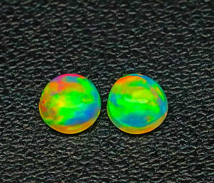 อัญมณีทรงหลังเบี้ยโอปอลเอธิโอเปียนธรรมชาติ-รูปทรงกลมอัญมณีไฟหลายแบบ-โอปอลขัดเงาแบบเรียบสำหรับทำเครื่องประดับ - Product Image 4