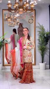 Heavy Faux Georgette With Heavy <b>Kurti</b> and Sharara Set - Product Image 2