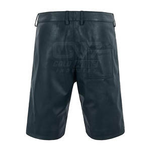 Pantalones cortos de cuero para hombre con contraste de Color a precio barato fabricados en Pakistán, pantalones cortos cómodos de alta calidad para hombre - Product Image 2