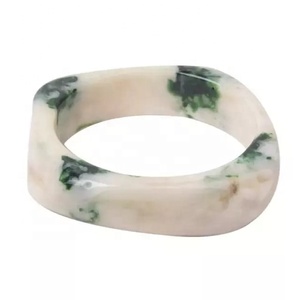 Superventas estilo americano multicolor resina sombreada blanco resina brazalete encanto pulsera personalizado Color Logo Venta caliente bajo MOQ - Product Image 4