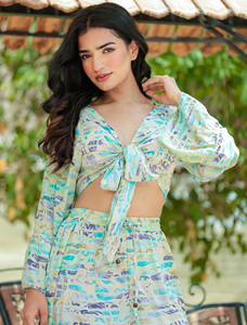 Nouveauté 2024 vacances smocks mode vêtements pour femmes Viscose imprimé deux pièces ensemble pour robe de créateur d'été - Product Image 5