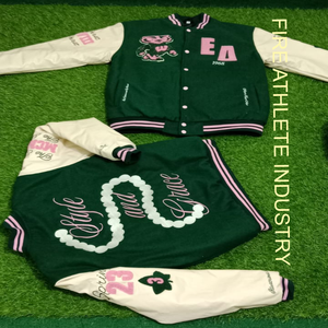 Vestes universitaires pour hommes à col montant, performance supérieure, produit fiable, tendance de la mode, manches en cuir, vestes d'extérieur universitaires - Product Image 2