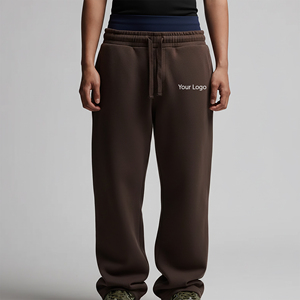 Pantalones Jogger de Algodón 100% de Pierna Ancha, Doble Cintura, Cómodos, Transpirables, Ecológicos y de Peso Pesado - Precio Mayorista - Product Image 1