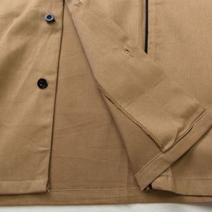 Camisa de Bolos Retro para Hombre con Solapa de Contraste, Doble Ribete Vertical y Tejido Transpirable que Absorbe la Humedad - Product Image 6