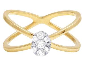 แหวนเพชรมอยส์ซอไนต์ทรงกลมสำหรับผู้หญิงแหวนชุบทองสีเหลืองเงินสเตอร์ลิง S925เป็นของขวัญสำหรับงานเลี้ยง - Product Image 2