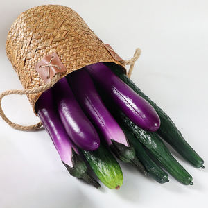 Entrega Rápida de Berenjenas y Pepinos Artificiales Realistas para Decoración del Hogar, Cocina, Exhibición, Fotografía, Material Didáctico - Product Image 2