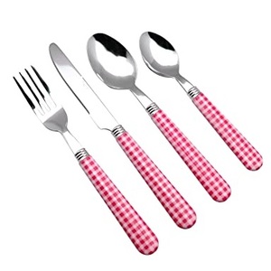 Ensemble de couverts de table en bois d'acacia et en acier inoxydable pour hôtel à bas prix à vendre ensemble de couverts de fantaisie avec vernis miroir - Product Image 5