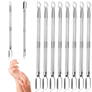 ที่ดันเล็บหนังกำพร้าแบบสองด้านที่ดันเล็บสเตนเลสสตีลของญี่ปุ่น8ชิ้น - Product Image 1