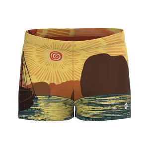 Shorts de natación competitivos para hombre Sunset by the Bay - Product Image 3