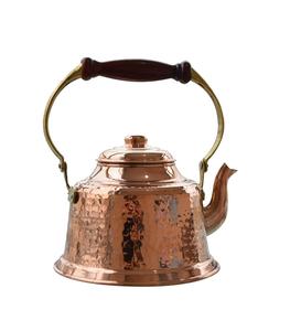 Hervidor de cobre de estilo indio auténtico para hervir té con mano de obra artesanal y compatibilidad estética rústica para el hogar - Product Image 6