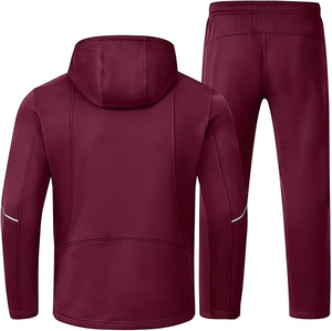 ชุดเซ็ตสองชิ้นสำหรับผู้ชาย สไตล์สตรีทแวร์ ผ้าฟลีซโพลีเอสเตอร์/ไนลอนน้ำหนักเบา เป็นมิตรกับสิ่งแวดล้อม สำหรับฤดูหนาว รับผลิตตามสั่งขายส่ง - Product Image 2