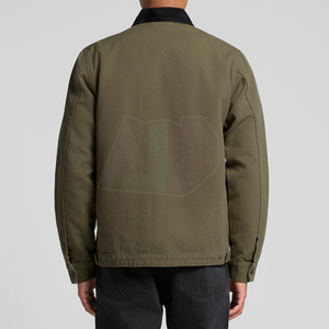 Veste en toile pour homme de style classique, matière résistante sur le devant, coupe décontractée, séchage rapide, respirante, adaptée aux activités de plein air - Product Image 4