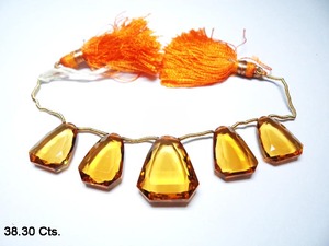 คุณภาพสูง 100% ซิทรินธรรมชาติเหลี่ยมเพชรพลอยแฟนซีตัดรูปร่างหลวมอัญมณีแท้สําหรับเครื่องประดับใช้ในราคาขายส่ง OEM - Product Image 2