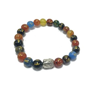 <b>Bracelet</b> Seven Chakra Om Mani Buddha Beads Stone <b>Bracelet</b> Crystal Gemstone Fashion Jewelry Men and Women Gift Energy Meditation - Product Image 3