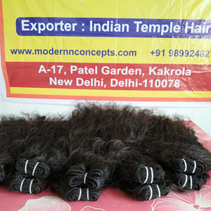 100% Remy vietnamita procesamiento químico sin enredos ninguno cabello virgen ninguno piojos ondulado negro natural paquetes templo cabello humano - Product Image 5