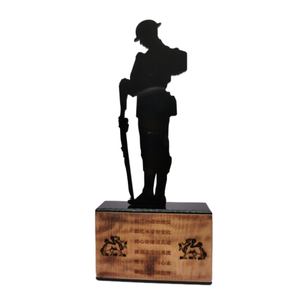 2025 elegantes trofeos de madera personalizados lujosas placas en blanco para recuerdos de premios y honores - Product Image 1