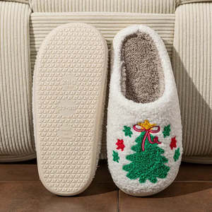 Winter <b>Shoes</b> with Christmas <b>Tree</b> Design Closed-Toe EVA Outsole - Product Image 6