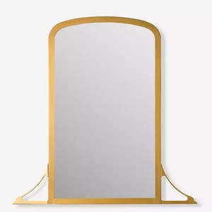 Cadre de miroir mural rond en laiton idéal pour les maisons modernes qui nécessitent des accents métalliques élégants avec un but fonctionnel - Product Image 4