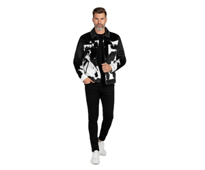 Chaqueta de Cuero Genuino para Hombre al por Mayor, 100% Cuero Vacuno Original con Interior de Piel - Product Image 1