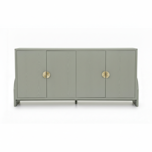 Mueble Moderno Ecológico Multifuncional Rectangular con Estante de Segunda Luna en Gris Ágata - Product Image 1