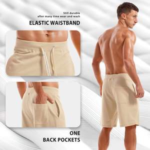 Pantalones Cortos Deportivos de Verano para Hombre, de Algodón, con Logotipo Personalizado, de Felpa Francesa, Unisex, para Correr, Casuales, con Estampado de Silicona - Product Image 5
