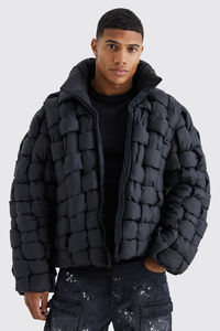 Veste d'hiver matelassée durable avec une épaisse isolation intérieure rembourrée et un ajustement extérieur confortable et flexible - Product Image 6