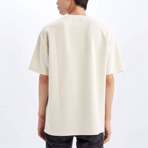 Custom Men's Oversized Streetwear Tshirt <b>Thick</b> 100% Cotton Drop Shoulder <b>T</b>-<b>shirts</b> 220gsm Plus Size Heavyweight <b>T</b> <b>Shirt</b> for Men - Product Image 2